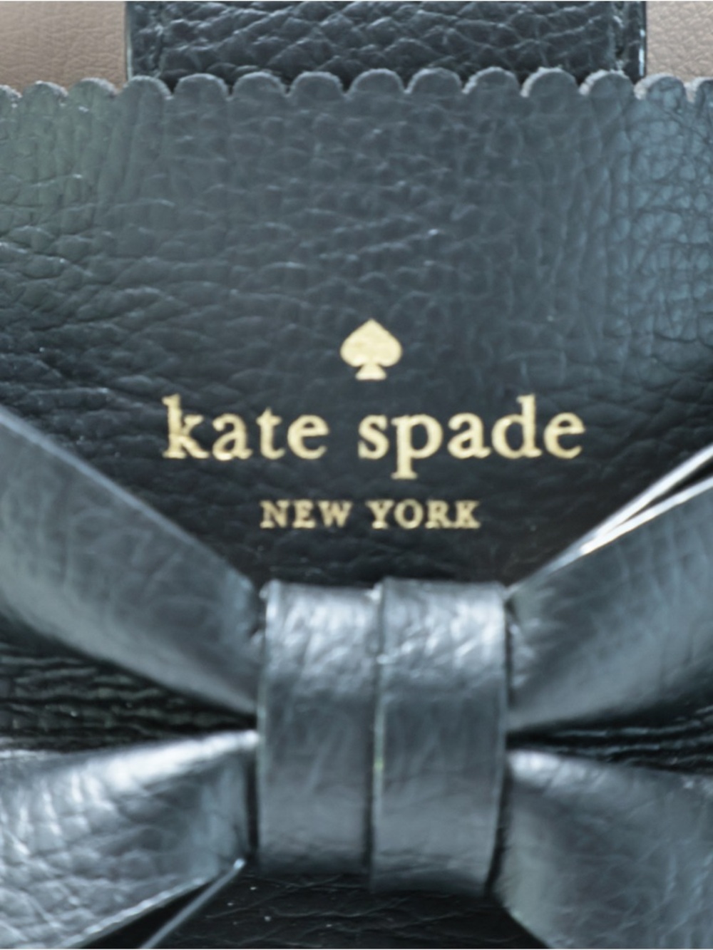 Kate Spade Vanderbilt Place Giorgia Satchel Bag Pebbled Black Leather Bow NWOT - Picture 3 of 16